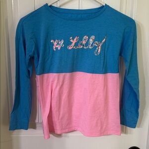 EEUC Lilly Pulitzer LS Top, girls Large